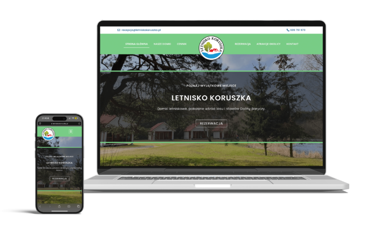 Strona Internetowa dla domków letniskowych