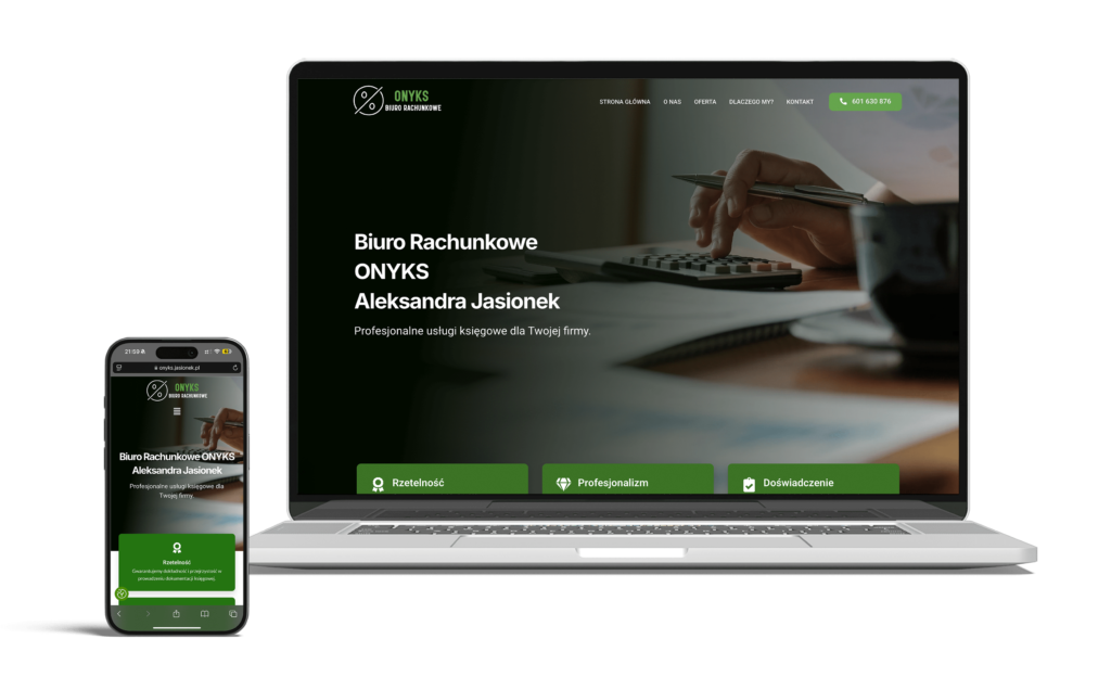 Strona internetowa dla księgowej