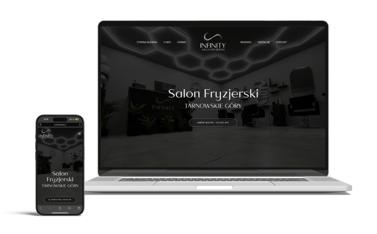 Strona internetowa dla salonu fryzjerskiego