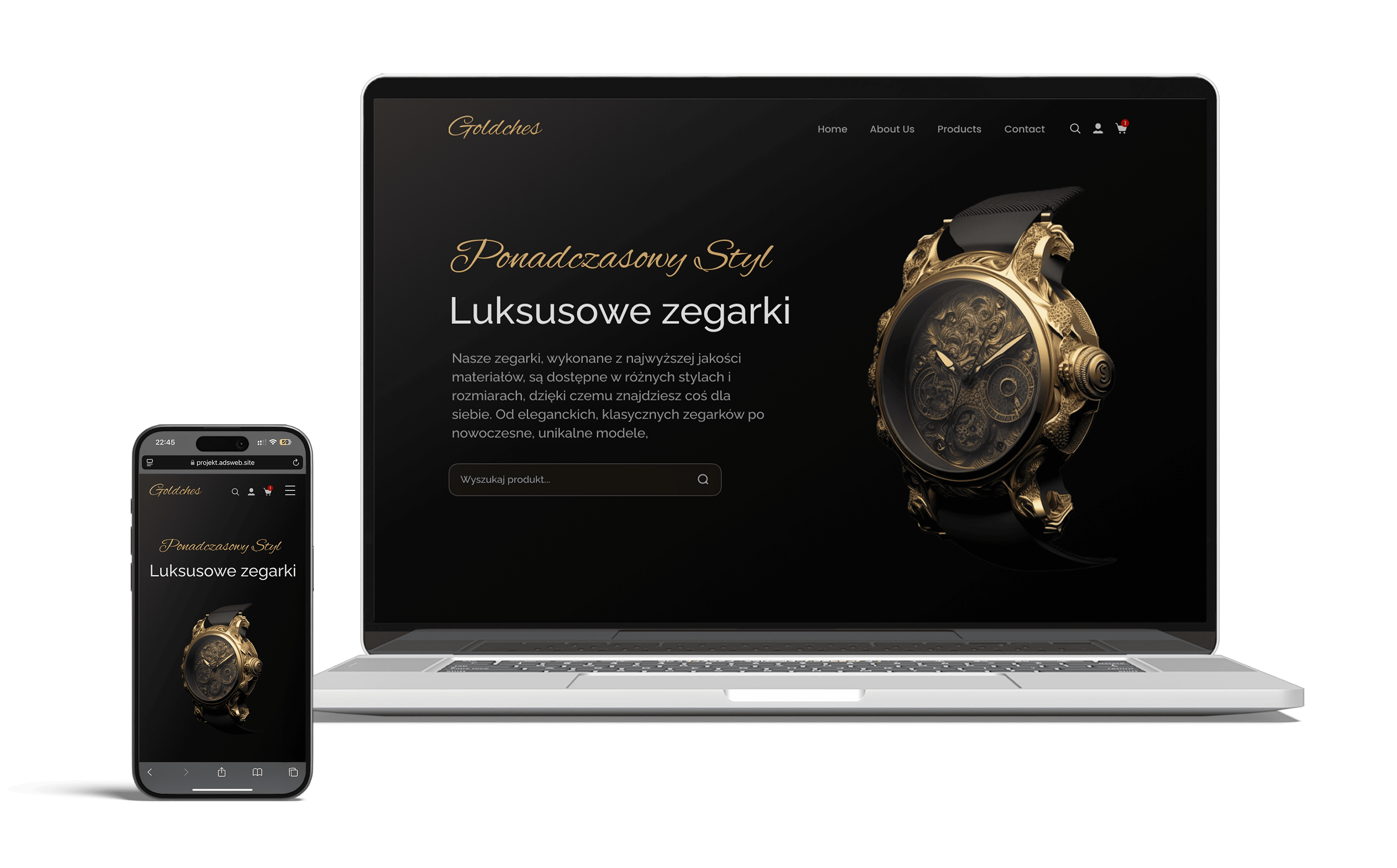 Sklep internetowy z luksusowymi zegarkami