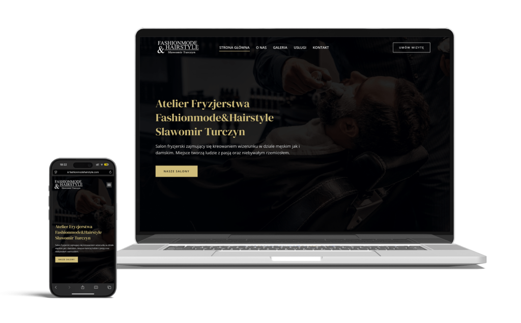 Strona Internetowa dla salonów fryzjerskich